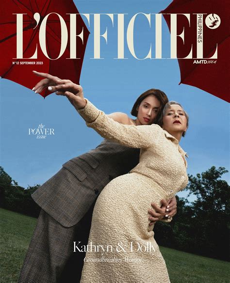 kathryn bernardo magazine|Kathryn Bernardo, Dolly de Leon on the cover of L’Officiel  .